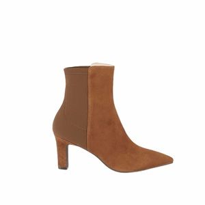 Stuart Weitzman Coffee Lauri Pointed Toe Booties 7